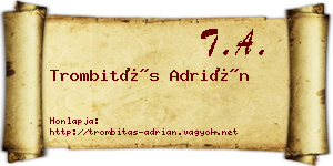 Trombitás Adrián névjegykártya