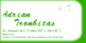 adrian trombitas business card